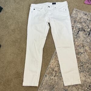 AG Adriano Goldschmied Women's Off-White Slim Jeans